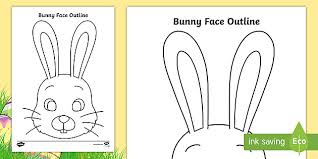 We print the highest quality bunny face onesies on the internet. Cute Easter Rabbit To Colour For Kids Primary Resources