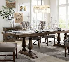 A planked tabletop of dramatic thickness creates a space of warmth for guests and family to gather around. Pottery Barn Dining Furniture Sale 20 Off Dining Tables Buffets And Bars
