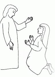 Christmas story of an angel appears to mary coloring pages | bulk. Angel Visits Mary Coloring Page Preschool Coloring Pages For All Coloring Home