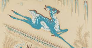 Woody Crumbo Potawatomi Untitled Stylized Antelope C 1950 Screenprint Nativea American Indian Artists National Gallery Of Art Native American Artwork