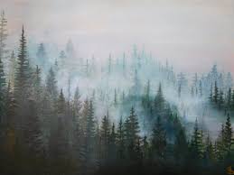 So i'm going to have you follow along with me and paint those three styles of pine trees. Pine Tree Painting Easy Novocom Top
