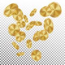 Falling Gold Coins Vector Flying Realistic Golden Coins Explosion Transparent Background Casino Prize Money Fortune Flow Jackpot Casino Coin Vector Png And V Golden Coin Gold Coins Gold And Black Background
