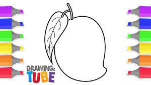 How To Draw A Mango For Kids Drawing For Kids Educational Videos By Drawing For Kids Drawing Videos For Kids Fruit Coloring Pages When you start how to draw mango seed you needed some things bellow. how to draw a mango for kids drawing