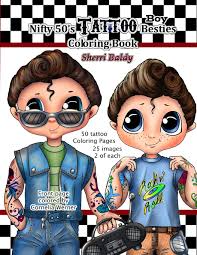 Color by number for kids: Amazon Com Nifty 50 S Tattoo Boy Besties Coloring Book By Sherri Baldy 9781671322820 Baldy Sherri Ann Books