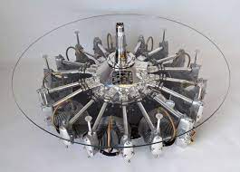 Small jet turbine coffee table. Pin On Radial Engine Tables