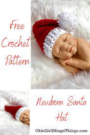 Newborn Santa Hat Free Crochet Pattern Okiegirlbling N Things