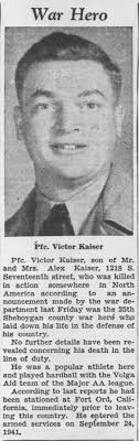 PFC Victor Kaiser (1918-1943)
