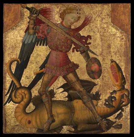 Spanish (Valencian) Painter(?) - Saint Michael and the Dragon - The  Metropolitan Museum of Art