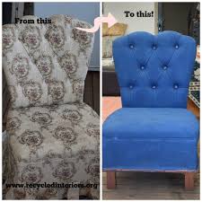 painting an upholstered chair with annie sloan chalk paint