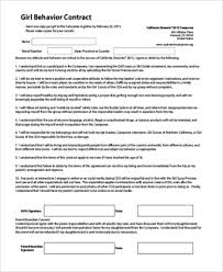 Sample behavior contract for improving student behavior. Free 8 Sample Behavior Contracts In Ms Word Pdf