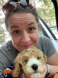 Sweet pic of Ruby in the wildflowers 2020