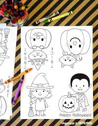 Printable Mini Halloween Coloring Books For Kids Halloween Coloring Book Mermaid Coloring Book Coloring Books
