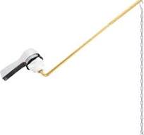 Hibbent Universal Metal Front Mount Toilet Handle Replacement Kit, Brass  Toilet Flush Tank Lever with Stainless Steel Flapper Chains for Most  Toilets, ...