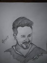 Tiger Sheriff Tiger Shroff Character Sketches Tiger Shroff Art