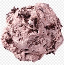 black raspberry chip ice cream scoop