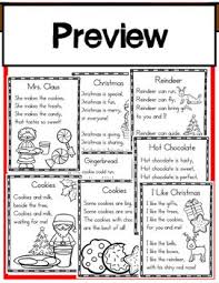 14 christmas themed sight word poems for shared reading for