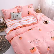 Light Pink Bedding Set Nordic Double Twin Bedspread Duvet Cover Set Home Decor Bed Linen Set Bedclothes Adult Bedding 4pcs Set Bedding Sets Aliexpress