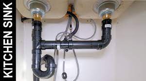 Plumbing under kitchen sink diagram with dishwasher and. Kitchen Sink Drainage Step By Step Youtube