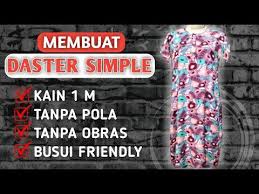Maybe you would like to learn more about one of these? Diy Home Wear Cara Membuat Daster Simple Kelas Menjahit Pemula Youtube Di 2020 Menjahit Menjahit Pemula Pola