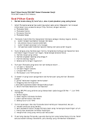 Soal tik (teknologi informasi dan komunikasi) pilihan ganda beserta jawabannya. Doc Soal Pilihan Ganda Abdul Rochman Academia Edu