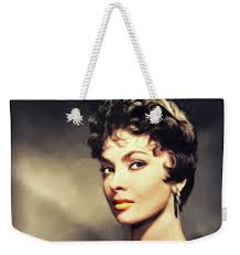 Gina Lollobrigida, Hollywood Icon #2 Beach Towel by Esoterica Art Agency