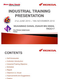 Pemohonan ini adalah bagi pelajar yang ingin mengikuti latihan industri di ibu pejabat jkr malaysia b. Contoh Presentation Latihan Industri Pembentangan Laporan Latihan Industri By Nur Idayu Roslan Contoh Presentation Latihan Industri Pis