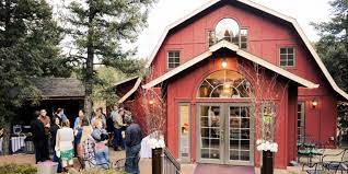 Weddings At The Meadows At Marshdale Red Barn Mountainside Arbor In Evergreen Barn Wedding Colorado Rustic Wedding Venues Colorado Colorado Wedding Venues