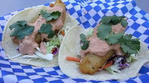 Beer battered cod are the star of these fresh and tasty fish tacos, served in corn tortillas with shredded cabbage and a zesty white sauce. The Codmother Baja Fish Tacos Fisherman S Wharf San Francisco California Youtube