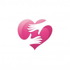 Amor De Coracao E Logotipo De Cuidados De Mao In 2020 Care Logo Hand Care Creative Flyer Design