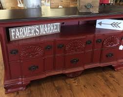 Shop red distressed media console from pottery barn. Furniture Design Ideas Featuring Red General Finishes Design Center