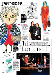 Joanna Coles Owl By Eve Devore In June Issue Of Cosmopolitan Magazine Owl Art Cosmopolitan Magazine Cosmopolitan