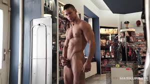 Maskurbate Jacked Up Angelo Godshack Jerks Off In Sex Shop