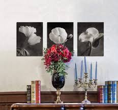 Discover canvas art prints, photos, mural, big canvas art and framed wall art in greatbigcanvas.com's varied collections. Buy Canvas Wall Art Contemporary Simple Life White Flower Lily Painting Wall Art Decor 3 Panels Framed Canvas Prints Black And White Style Giclee Artwork Ready To Hang Home Decorations Office