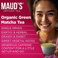 Mauds Organic Matcha Green Tea Pods, 24ct for Office Breakroom