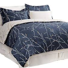 Our variety of colors and styles makes it easy to find the perfect comforter to complete your ideal guest bedroom too! Bedsure Bed In A Bag 8 Pieces King Size All Season Tree Branch Floral Pattern Navy