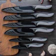 Incredibly sharp edges and unmatched aesthetics set shun kitchen knives apart. Buy Stainless Steel Kitchen Knives Set With Black Blade High Quality Chef Knife Paring Utility Japanese Santoku Slicing Brea At Affordable Prices Free Shipping Real Reviews With Photos Joom
