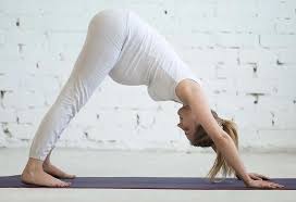 Yoga poses such as tadasana, trikonasana, bitalasan, etc. Performing Yoga Inversions During Pregnancy Benefits Alternatives