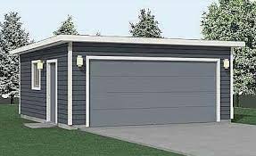 This diy carport plan will cover width 23 ft. Compact 2 Car Flat Roof Garage Plan 400 1ft 20 X 20 By Behm Design