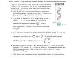 V max = √ (μgr) where; Physics Shm Only Need Help Wid D And E D Assume Chegg Com