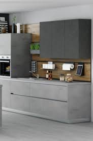 Grifflose Kuchenzeile Kuche Betonoptik Moderne Graue Kuche Kuche Einrichten