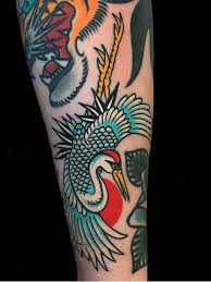 This month's amgc topic is tattooed gargoyles so i thought i'd start by designing the tattoo. Eternal Youth And Lasting Happiness Crane Tattoo Symbolism Tattoodo