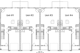 Please note that these plans include everything you need in order to build, but depending on what part of the country you live in you may need some of the. 4 Plex Building Plans 4 Bedroom House Plans Row House Plans