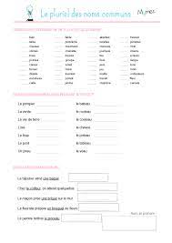 Imprimez ces exercices afin de vous entraîner à bien orthographier le  pluriel des noms communs. | MOMES