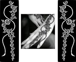 Popular Henna Mehndi Temporary Tattoo Stencil Sticker Template Body Art Stencil Stickers Henna Foot Henna