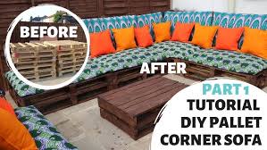 Make a two or three seats sofa and decorate your corridor or attic room. How To Make A Pallet Sofa Couch Step By Step With Manual Youtube