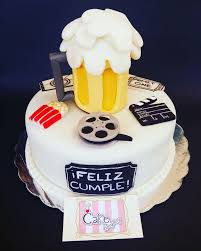 Pastel Cerveza Cine Pastel De Cerveza Tortas Postre