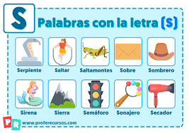 Palabras Con S Que Empiezan Por La Letra S Para Ninos