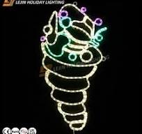Indoor and outdoor 2D christmas bell motif lights for ...