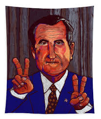 Tricky Dick Tapestry by David Hinds