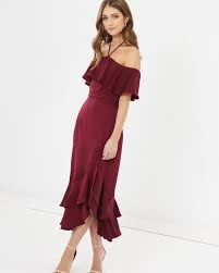 Buy Simone Dress By Chancery Online At The Iconic Free And Fast Delivery To Australia And New Zealand Dresses Fashion Cold Shoulder Dress